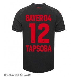 Bayer Leverkusen Edmond Tapsoba #12 Prima Maglia 2023-24 Manica Corta